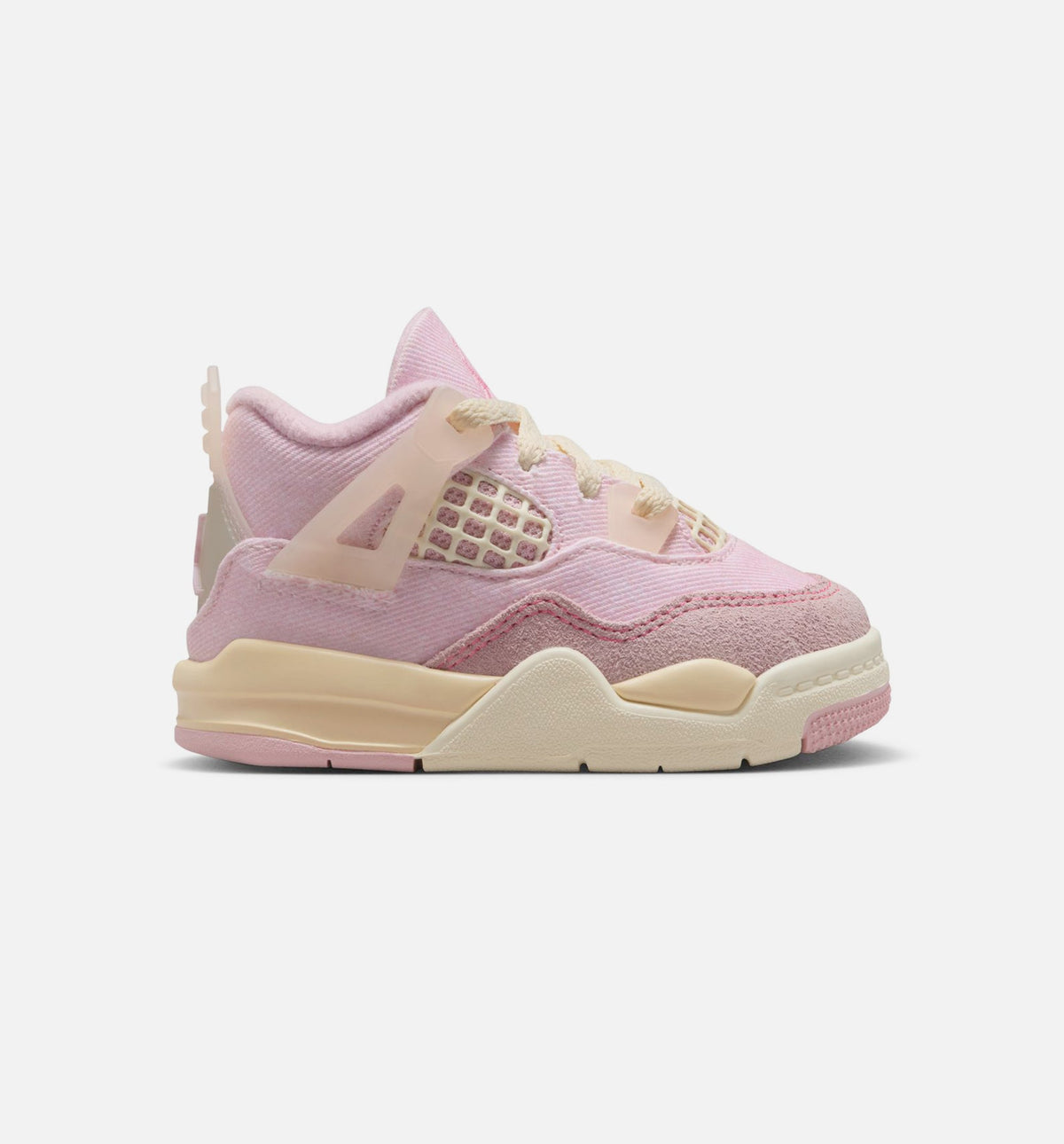 Air Jordan 4 Retro Pink Pearl and Iced Carmine Infant & Toddler Lifestyle Shoe - Iced Carmine/Coconut Milk/Anthracite/Muslin/Pinksicle