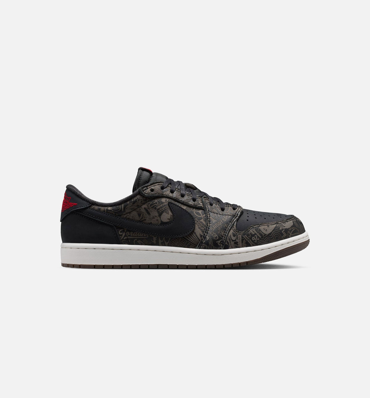 Air Jordan 1 Retro Low OG Laser Men's Shoes - Black/Varsity Red/Summit White