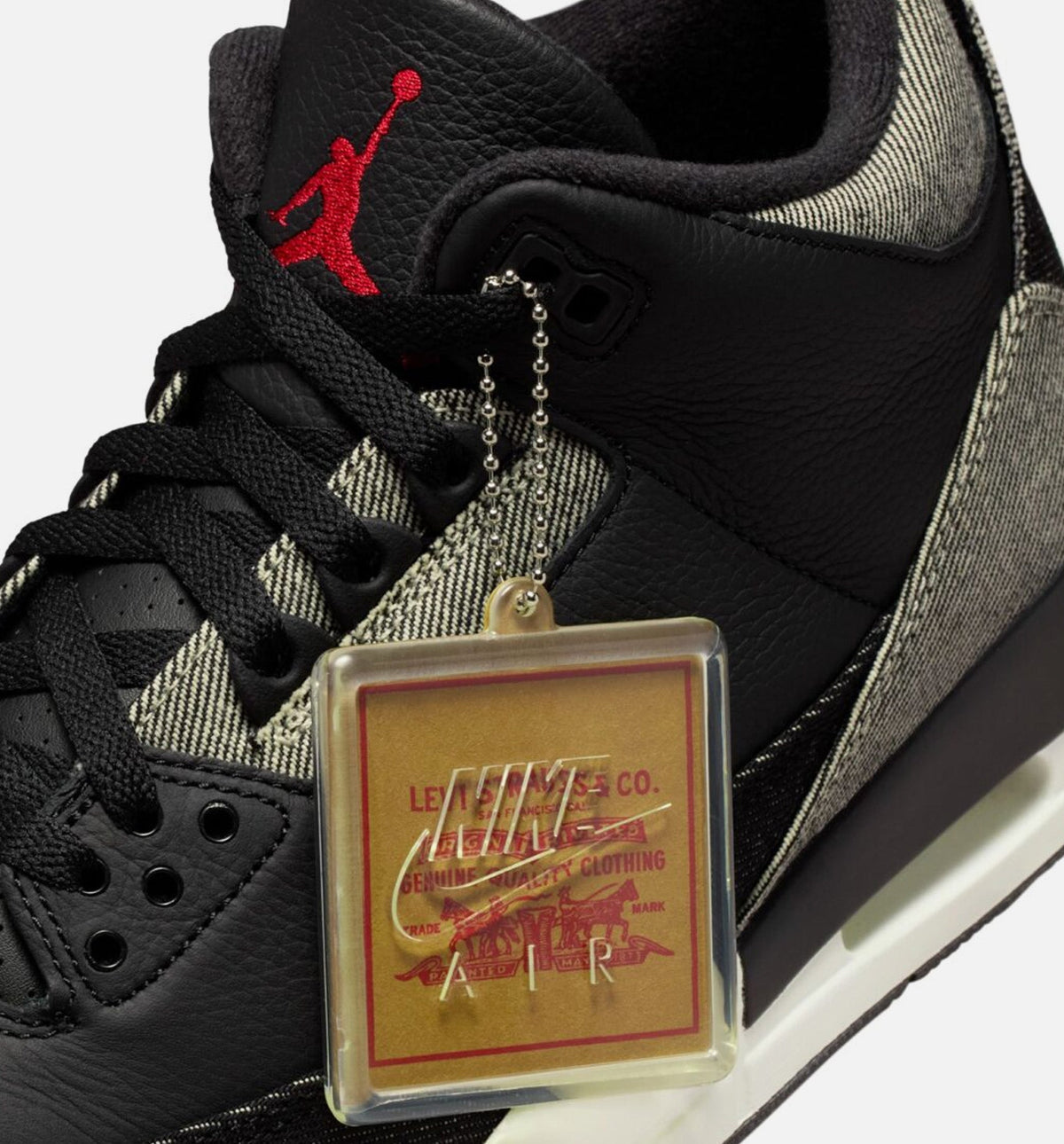 Air Jordan 3 x Levi's Men's Lifestyle Shoe - Denim/Black/Gym Red