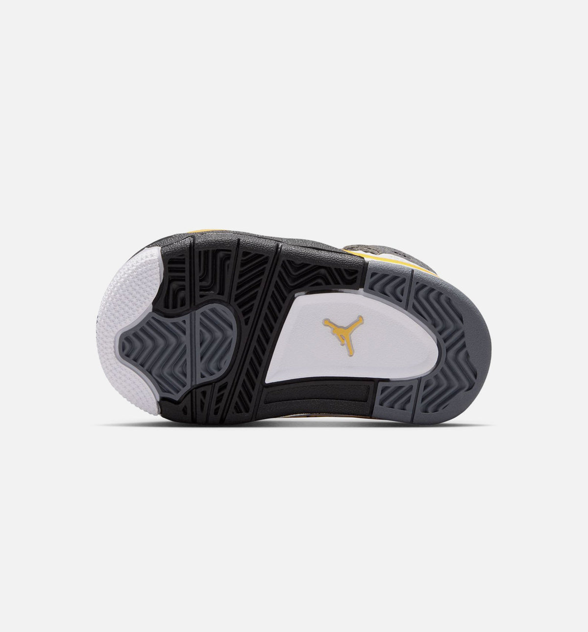 Air Jordan 4 Retro Rare Air Tour Yellow Infant & Toddler Lifestyle Shoe - White/Dark Blue Grey/Black/Tour Yellow