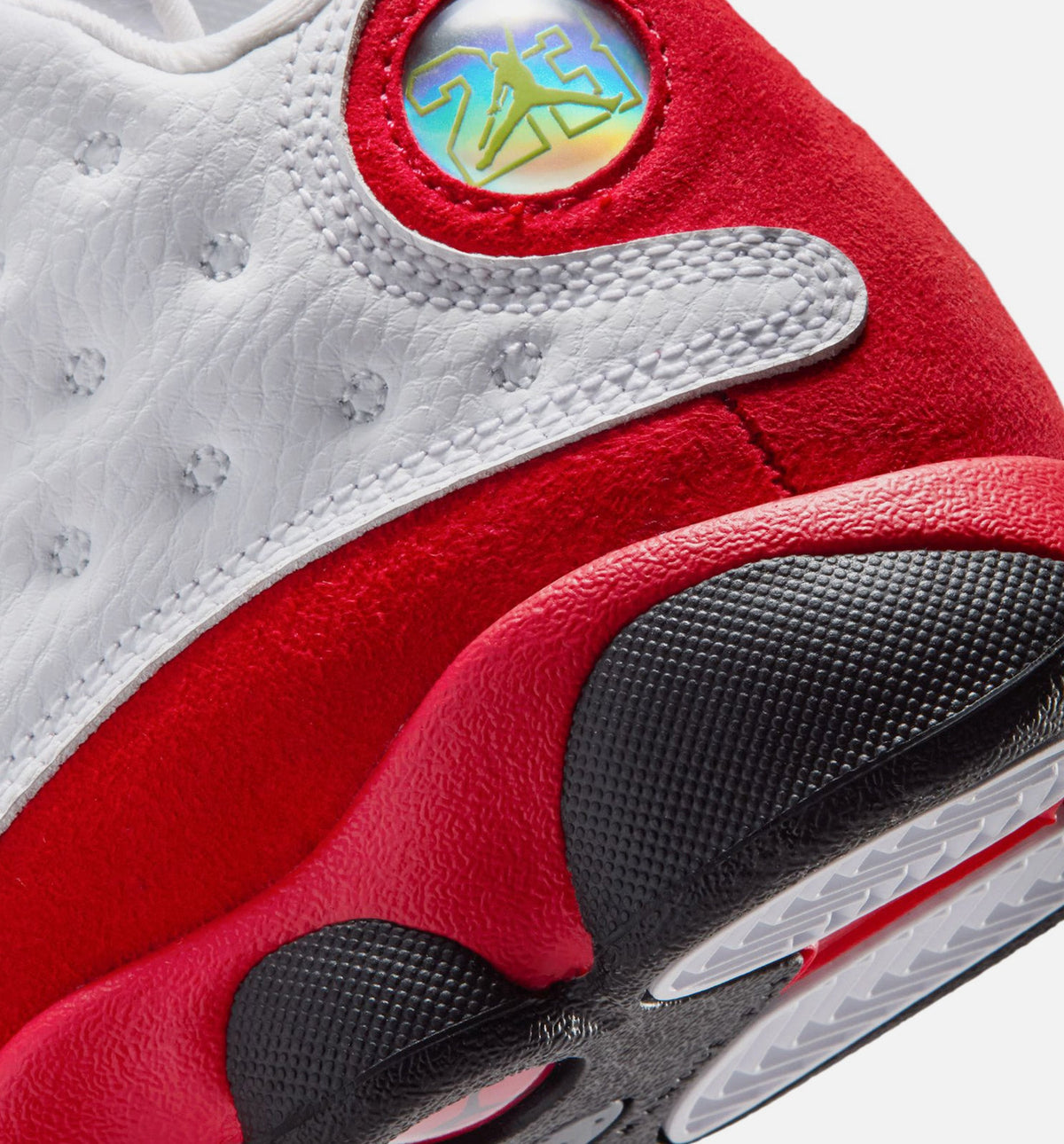 Air Jordan 13 Retro White and University Red Preschool Lifestyle Shoe - White/Black/True Red