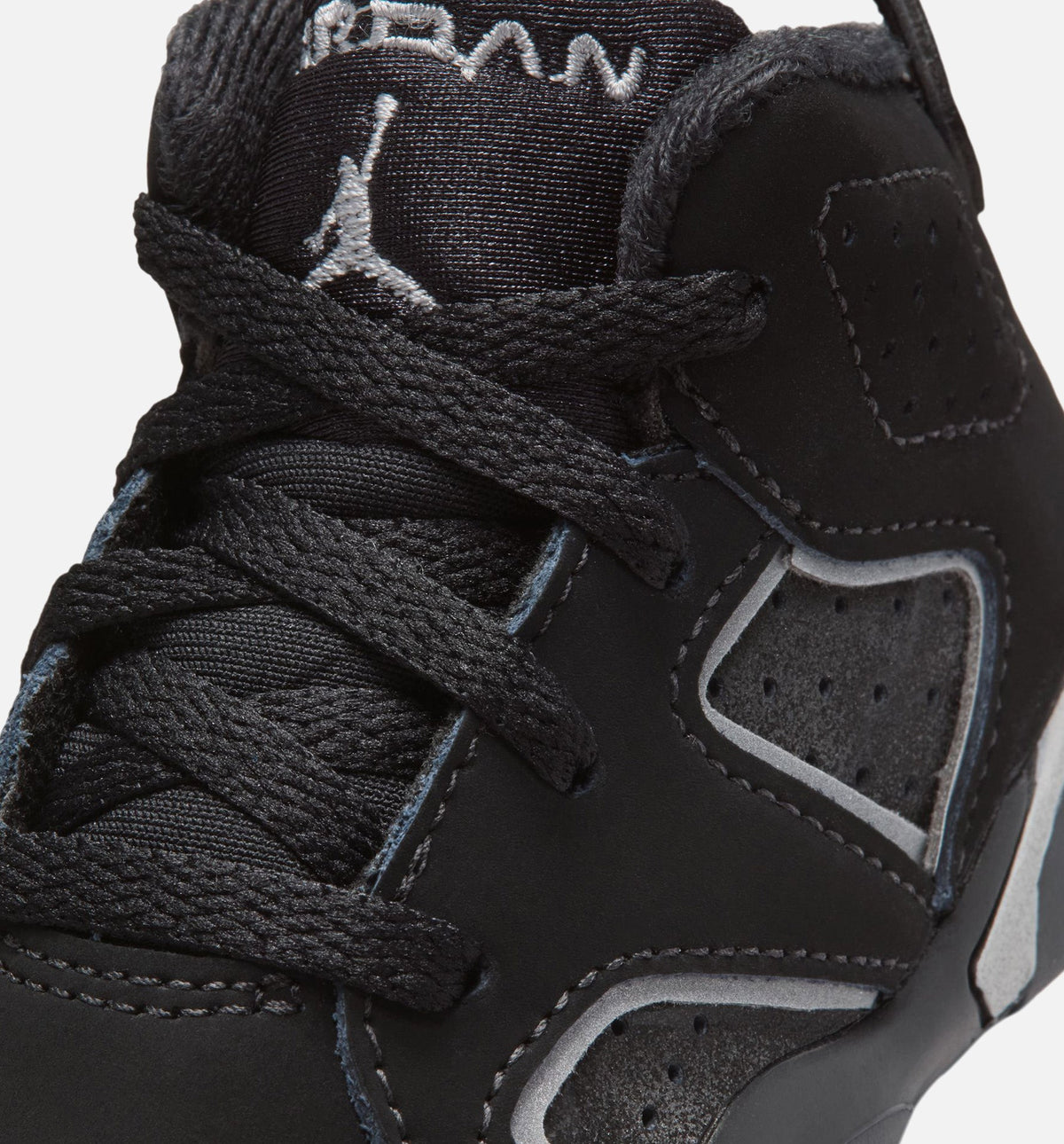 Air Jordan 6 Cap & Gown Infant & Toddler Lifestyle Shoe - Black/Reflective Silver/Black