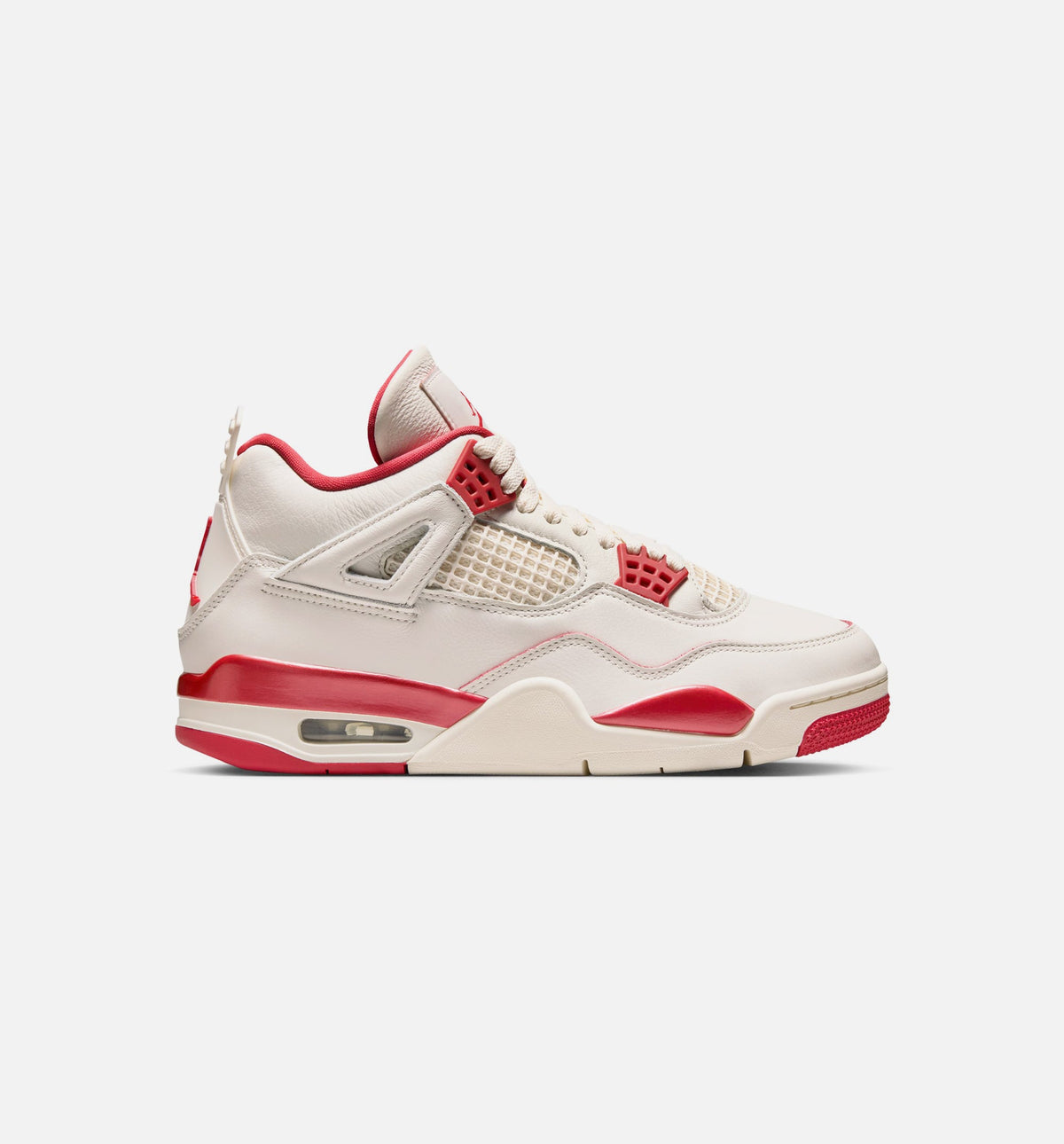 Air Jordan 4 Retro Valentine's Day Women's Lifestyle Shoe - Pale Ivory/Sierra Red/Tough Red
