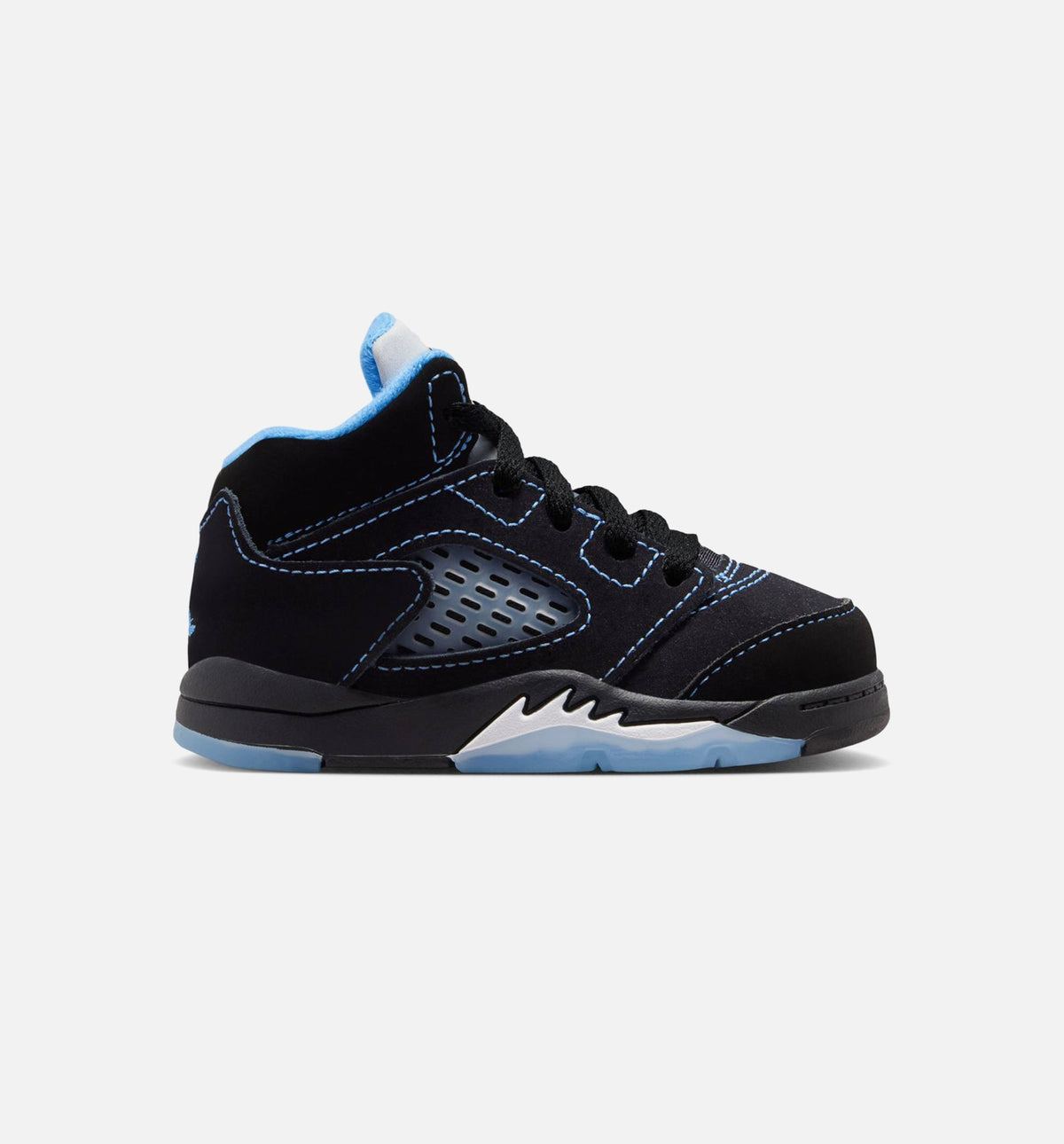 Air Jordan 5 Retro Black Carolina Infant & Toddler Lifestyle Shoe - Black/University Blue/White