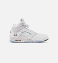 Air Jordan 5 Retro OG White Metallic Men's Lifestyle Shoe - White/Metallic Silver/Black