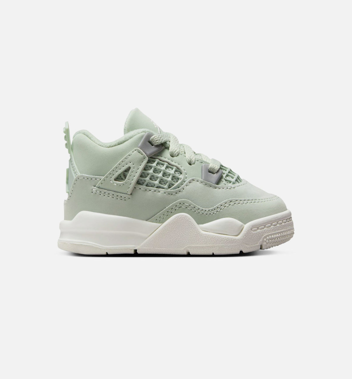 Air Jordan 4 Retro Abundance Infant & Toddler Shoe - Seafoam/Sail/Metallic Silver