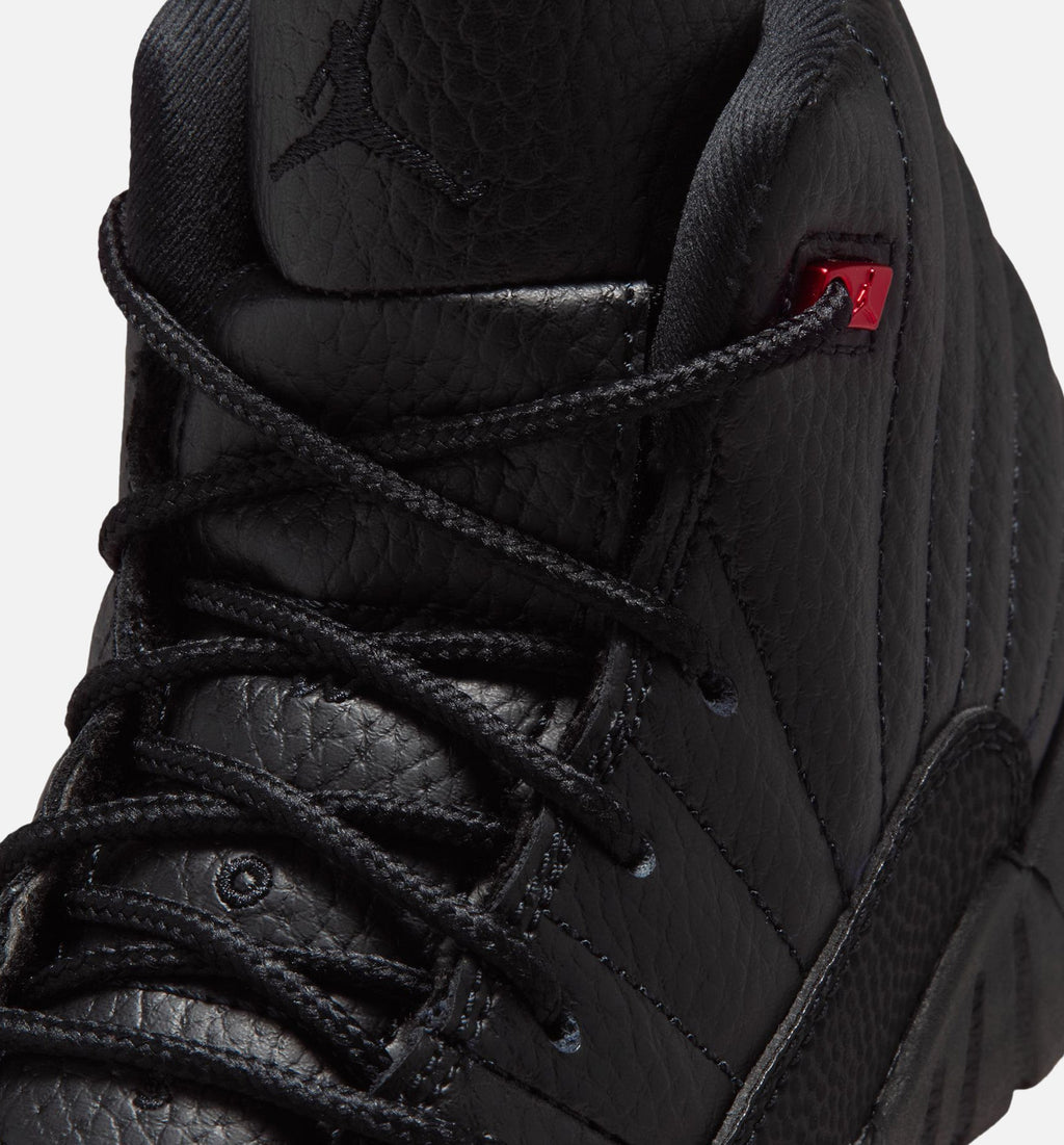 Air Jordan 12 Retro Bloodline Preschool Lifestyle Shoe - Black/Varsity Red