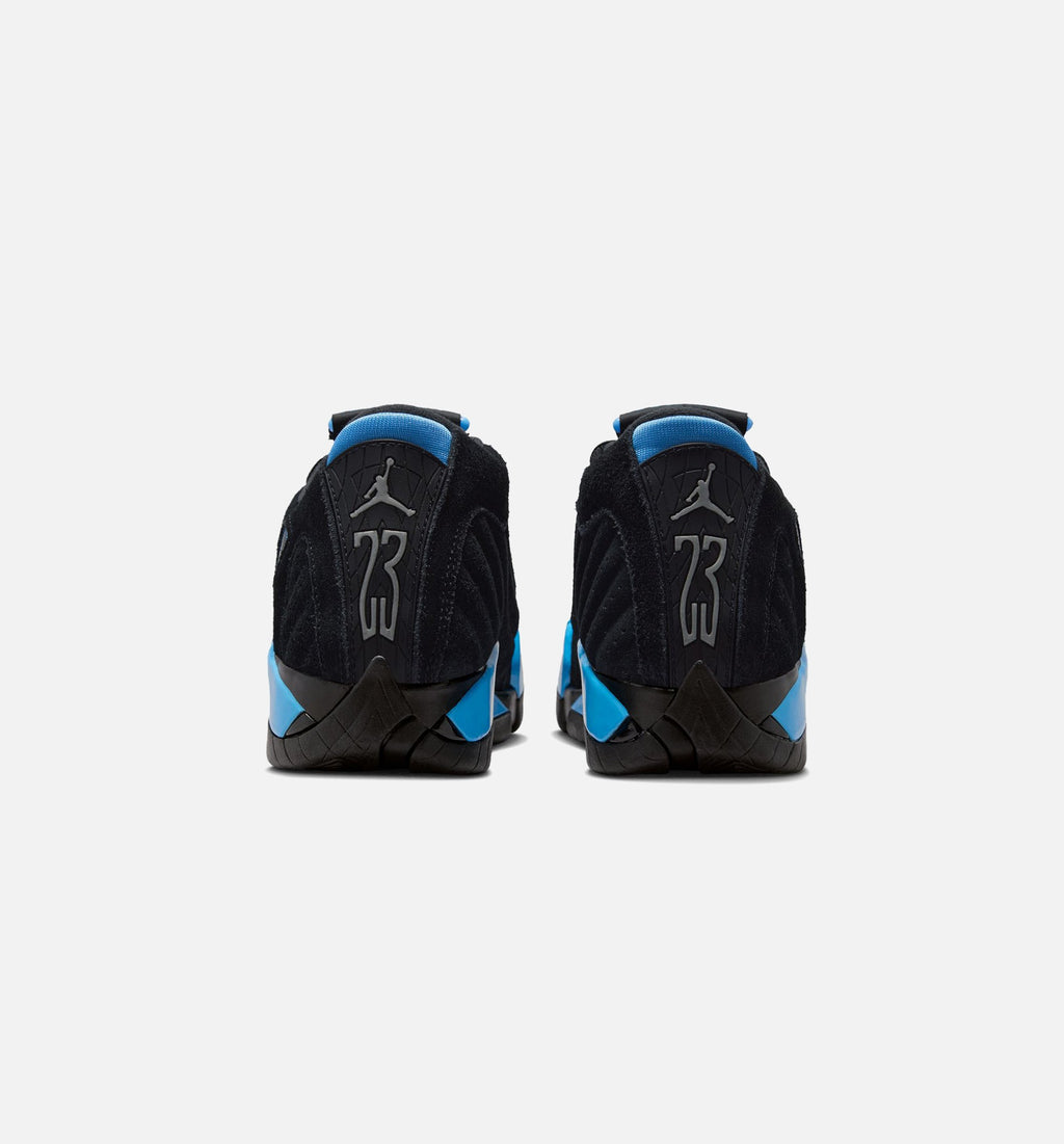 Air Jordan 14 Retro Black University Blue Grade School Lifestyle Shoe - Black/White/University Blue
