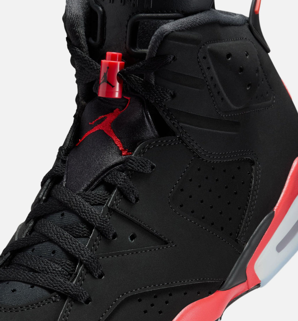 Air Jordan 6 Retro Infrared Salesman Men's Lifestyle Shoe - Black/Light Crimson