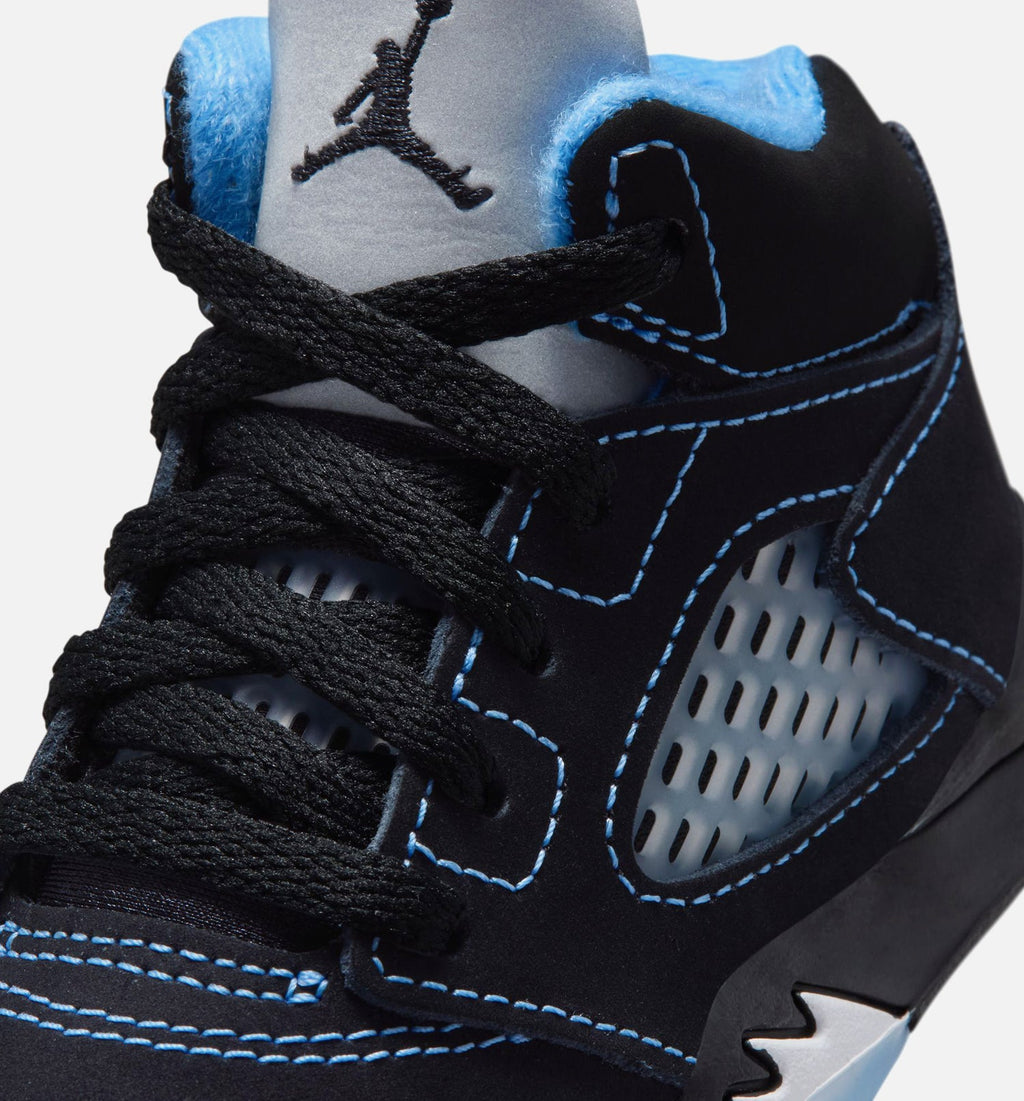 Air Jordan 5 Retro Black Carolina Infant & Toddler Lifestyle Shoe - Black/University Blue/White