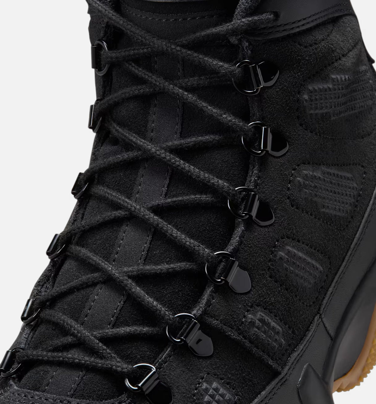 Air Jordan 9 Retro Men's Lifestyle Boot - Black/Black/Gum Light Brown