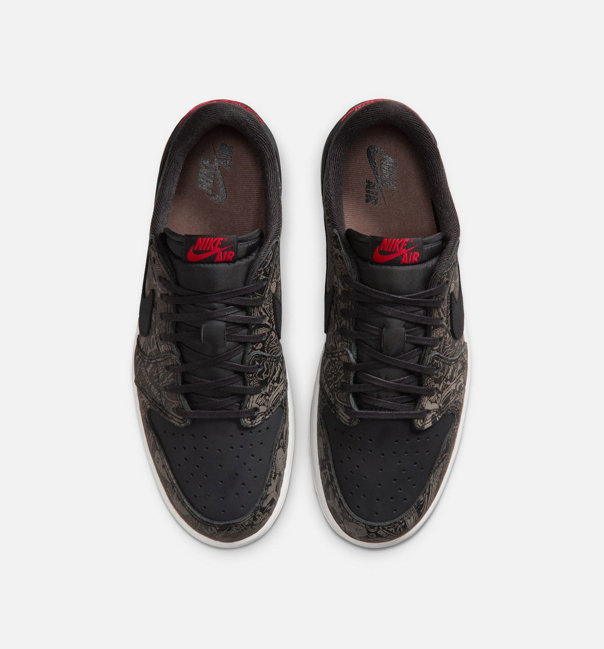 Air Jordan 1 Retro Low OG Laser Men's Shoes - Black/Varsity Red/Summit White