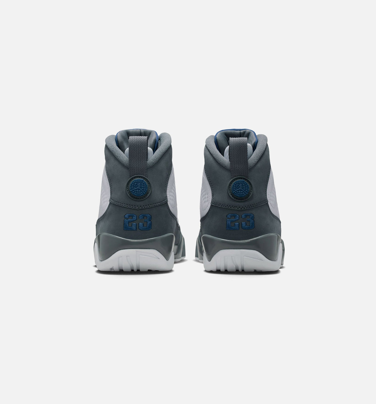 Air Jordan 9 Retro Flint Grey and French Blue Men's Lifestyle Shoe - White/French Blue/Flint Grey