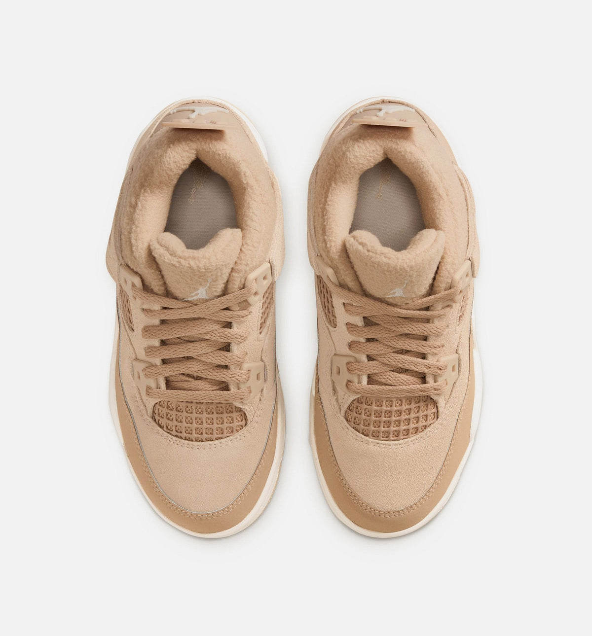 Air Jordan 4 Retro Cozy Girl Preschool Shoe - Hemp/Light Orewood Brown
