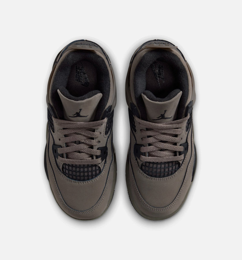 Air Jordan 4 Retro Cave Stone & Black Preschool Shoe - Cave Stone/Black/Moon Particle
