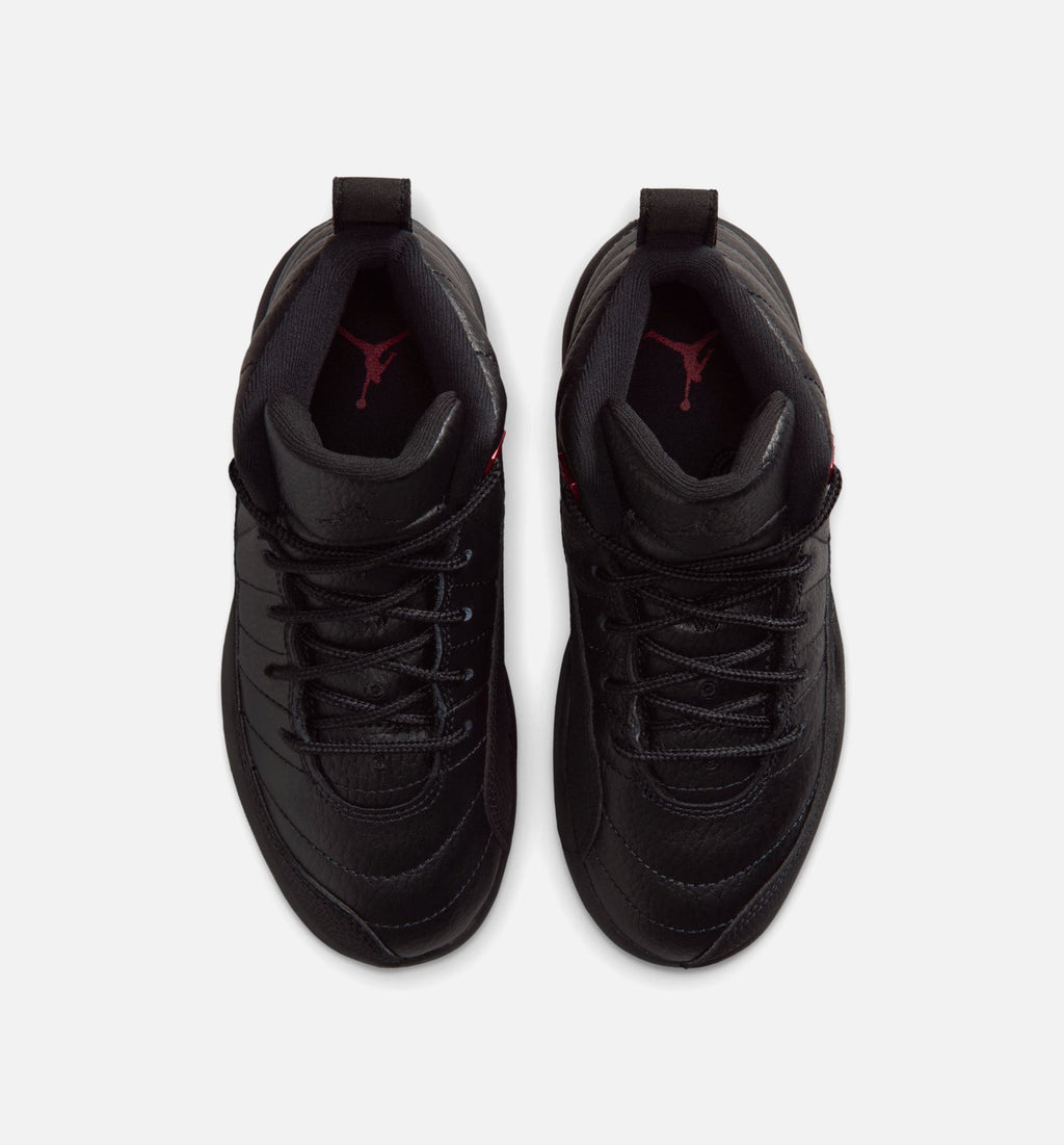 Air Jordan 12 Retro Bloodline Preschool Lifestyle Shoe - Black/Varsity Red