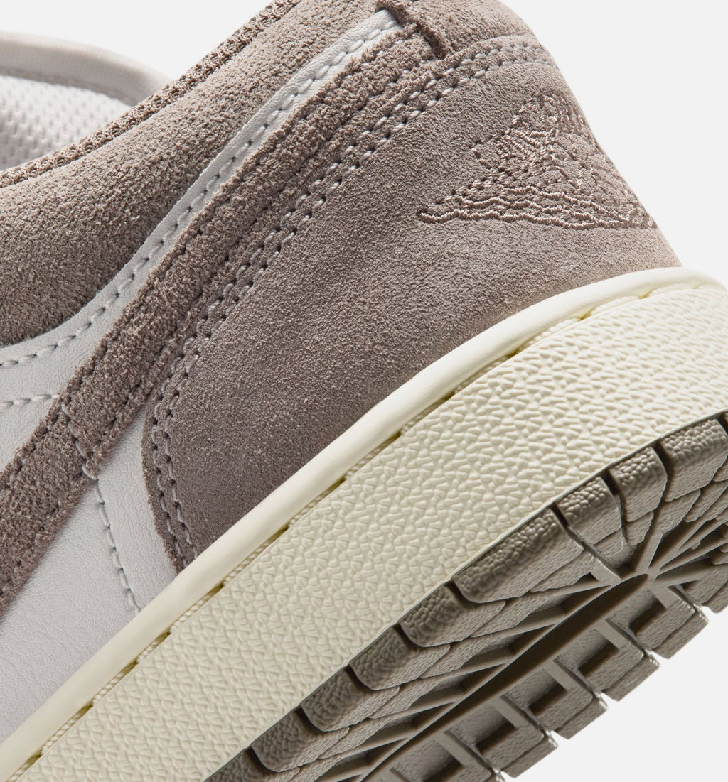Air Jordan 1 Low Grade School Shoes - Olive Grey/Enigma Stone/Summit White