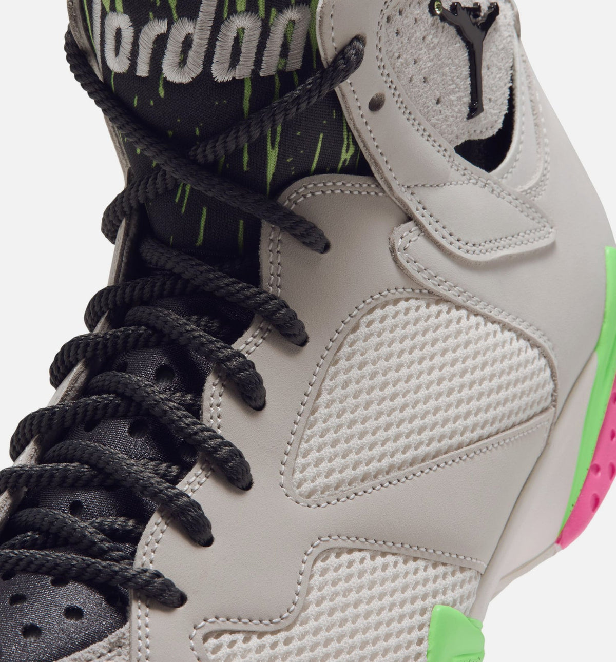 Air Jordan 7 Retro Tennis Day Men's Lifestyle Shoe - Phantom/Lime Blast/Pink Blast/Anthracite