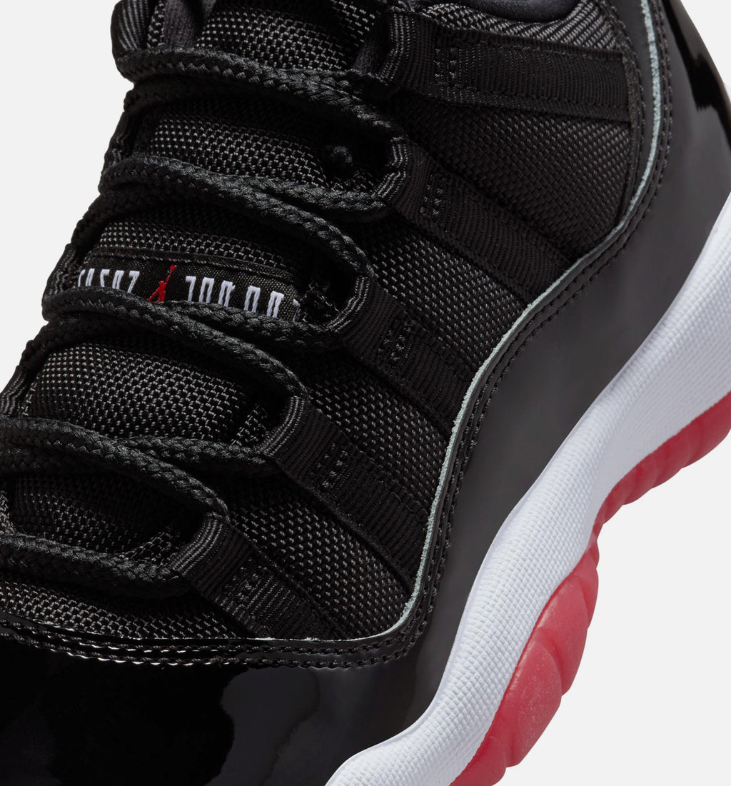 Air Jordan 11 Retro Bred Grade School Lifestyle Shoe - Black/Varsity Red/White