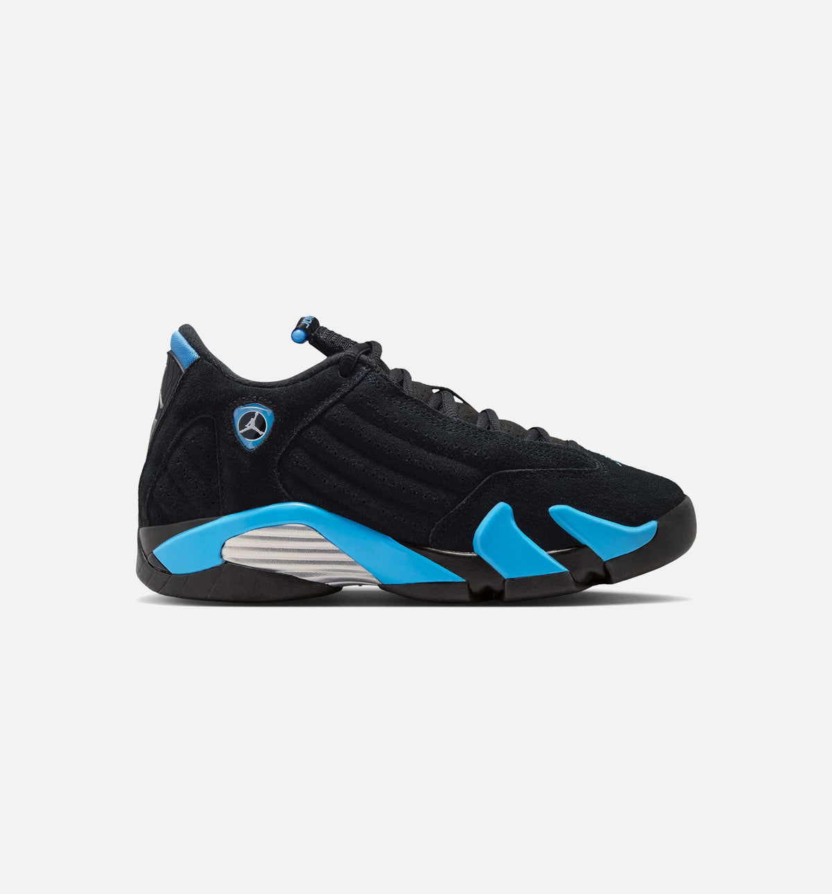 Air Jordan 14 Retro Black University Blue Grade School Lifestyle Shoe - Black/White/University Blue
