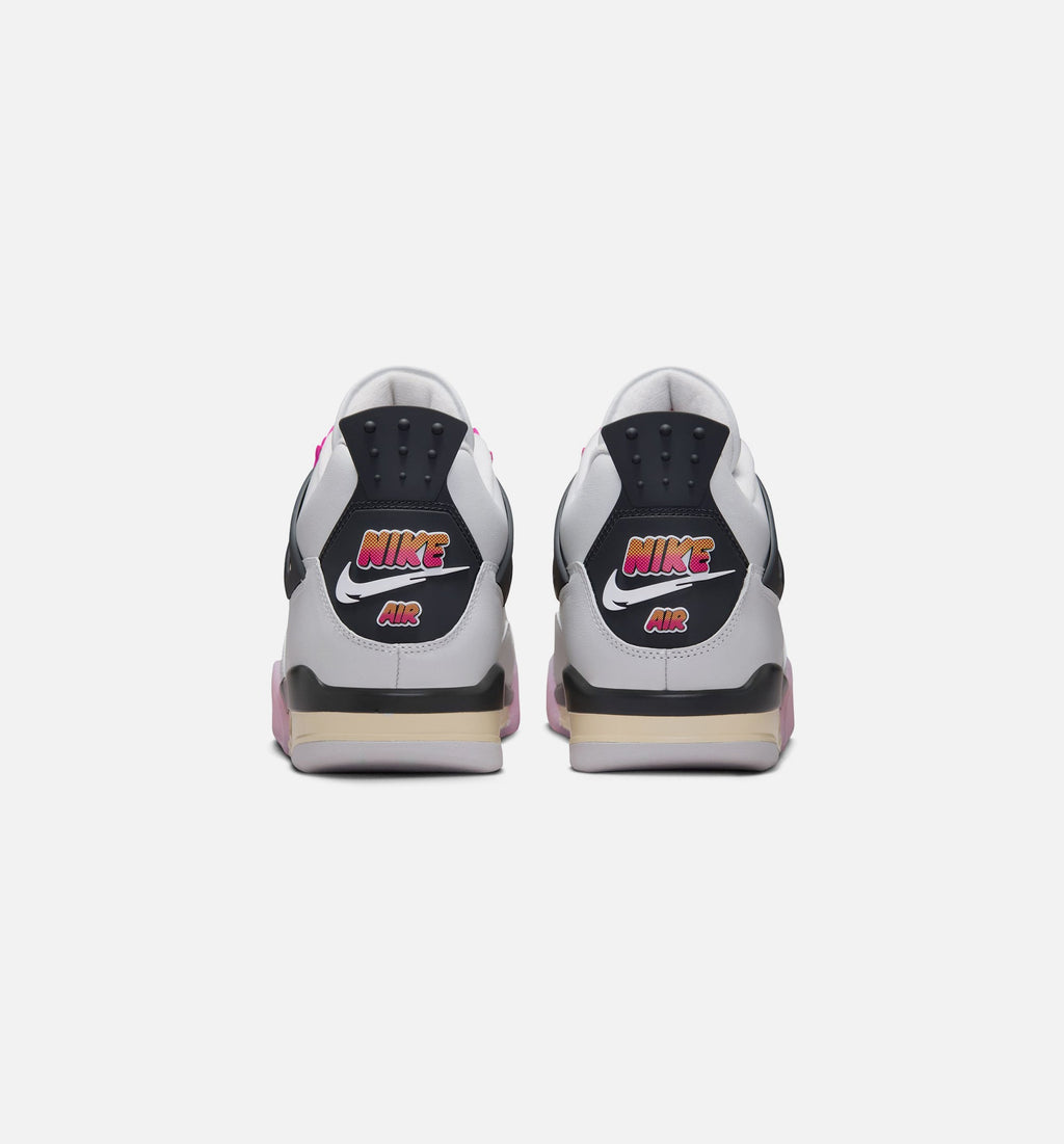 Air Jordan 4 Retro Comic Men's Shoe - Off-White/Fire Pink/Anthracite