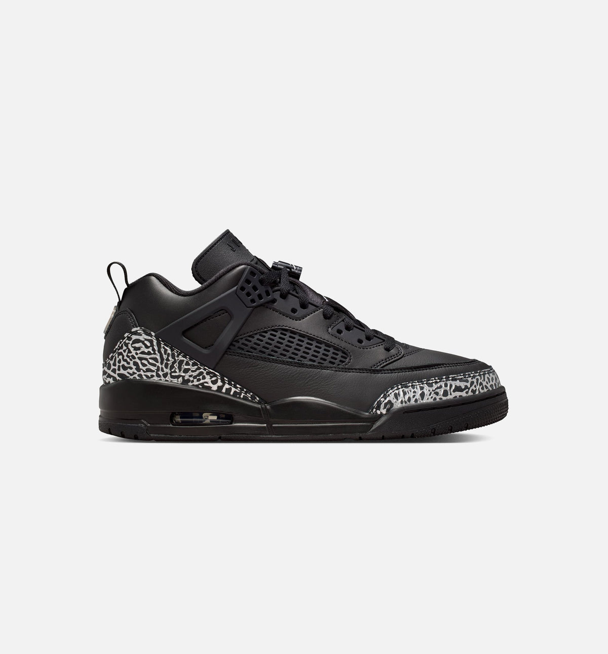 Spizike Low Men's Basketball Shoe - Black/Black/Metallic Silver