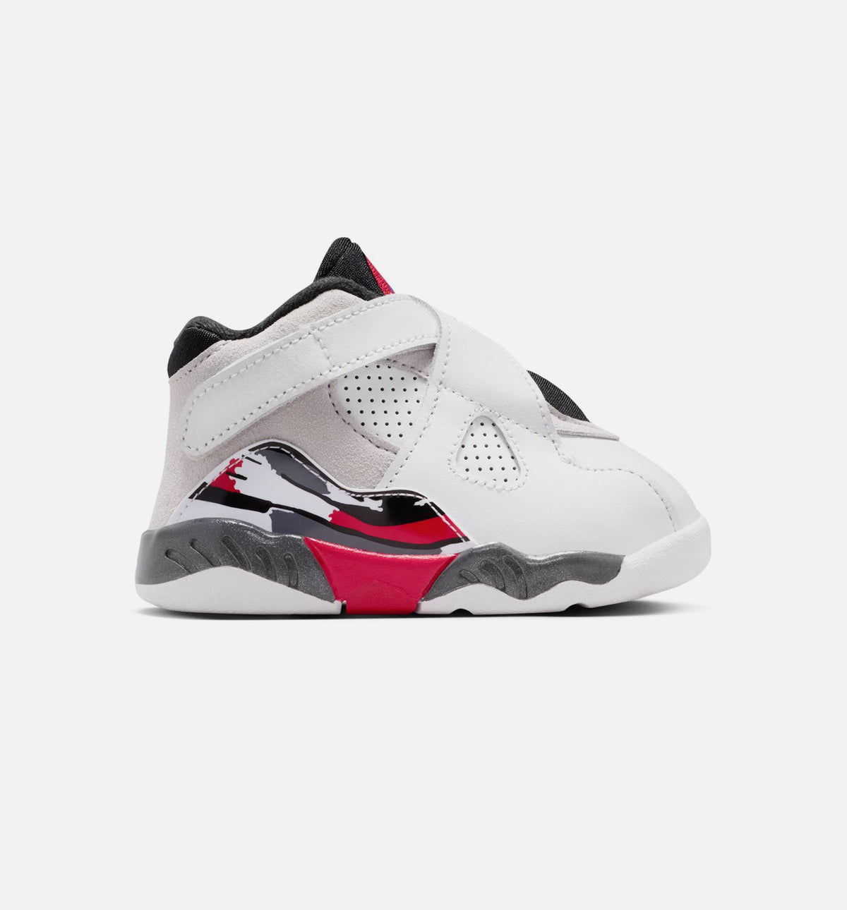 Air Jordan 8 Retro White and True Red Infant & Toddler Lifestyle Shoe - White/Black/True Red