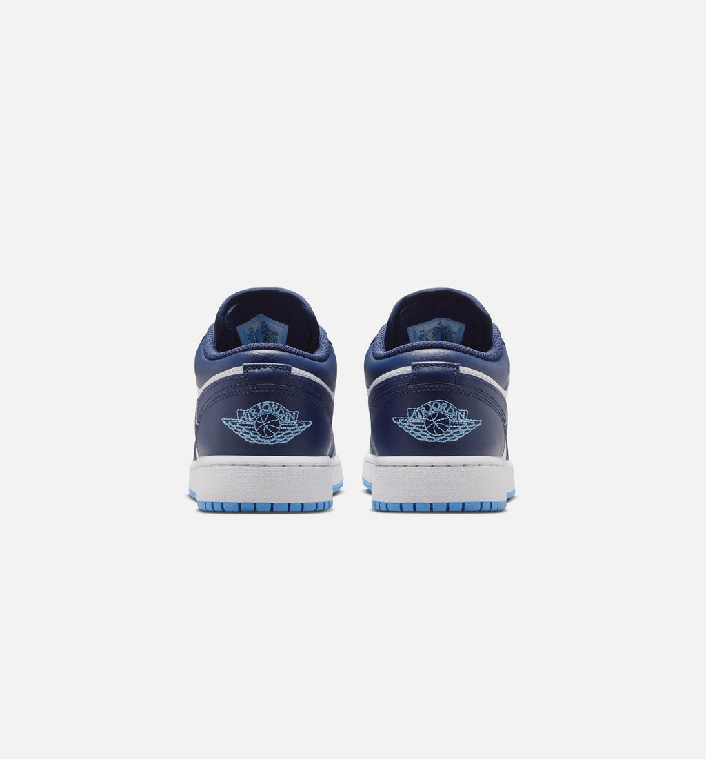 Air Jordan 1 Low Grade School Shoes - Midnight Navy/University Blue/White