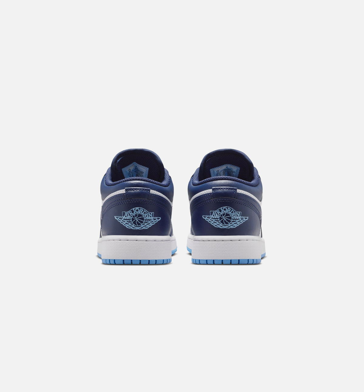 Air Jordan 1 Low Grade School Shoes - Midnight Navy/University Blue/White