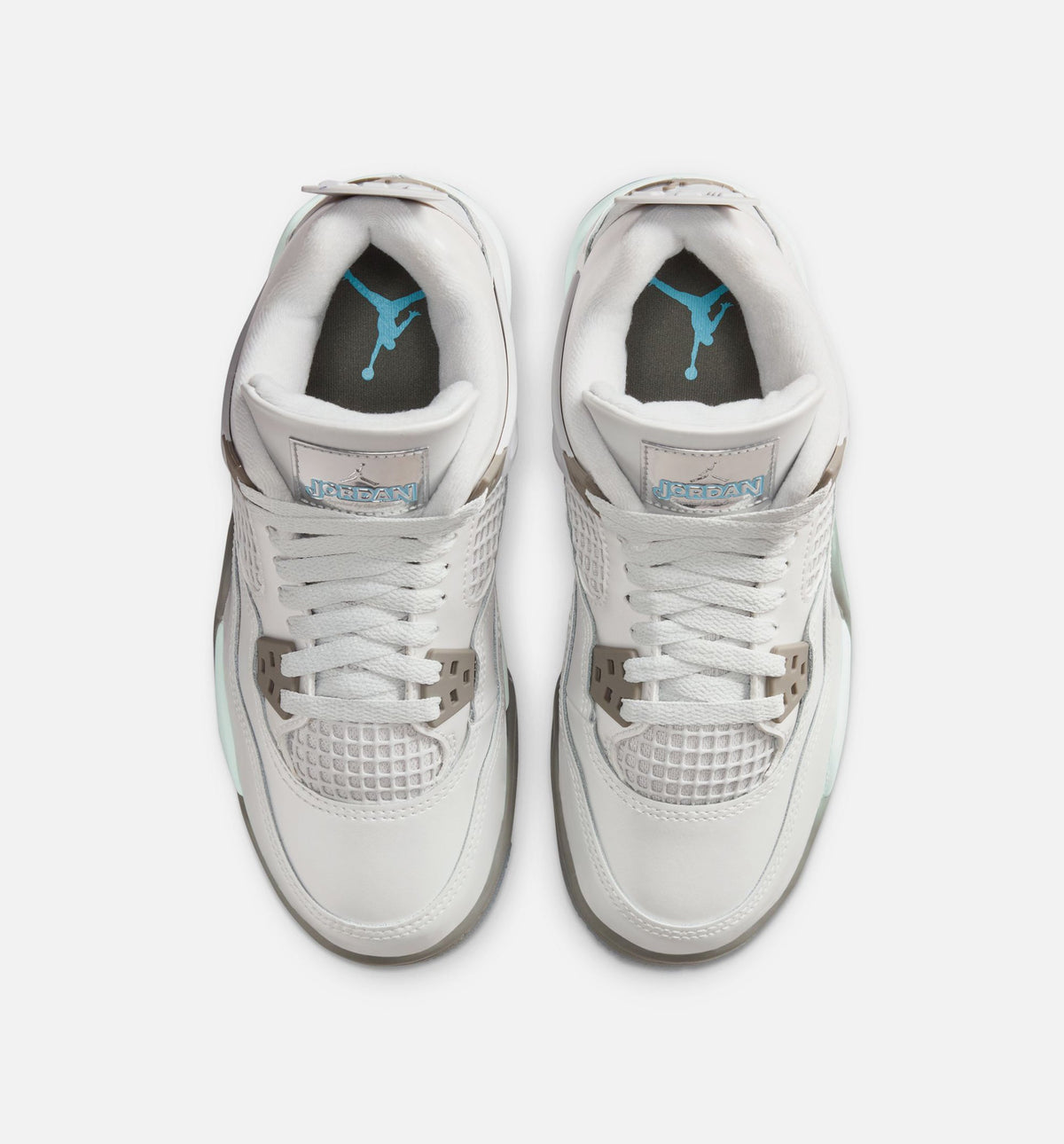 Air Jordan 4 Retro Blue Chill Grade School Shoe - Photon Dust/Blue Chill/Flat Pewter/White/Blue Tint