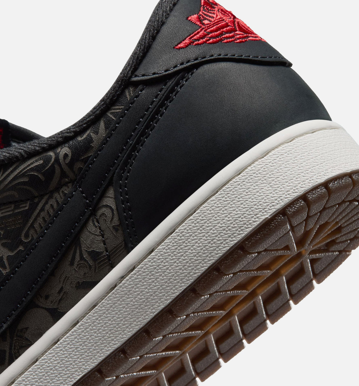 Air Jordan 1 Retro Low OG Laser Men's Shoes - Black/Varsity Red/Summit White