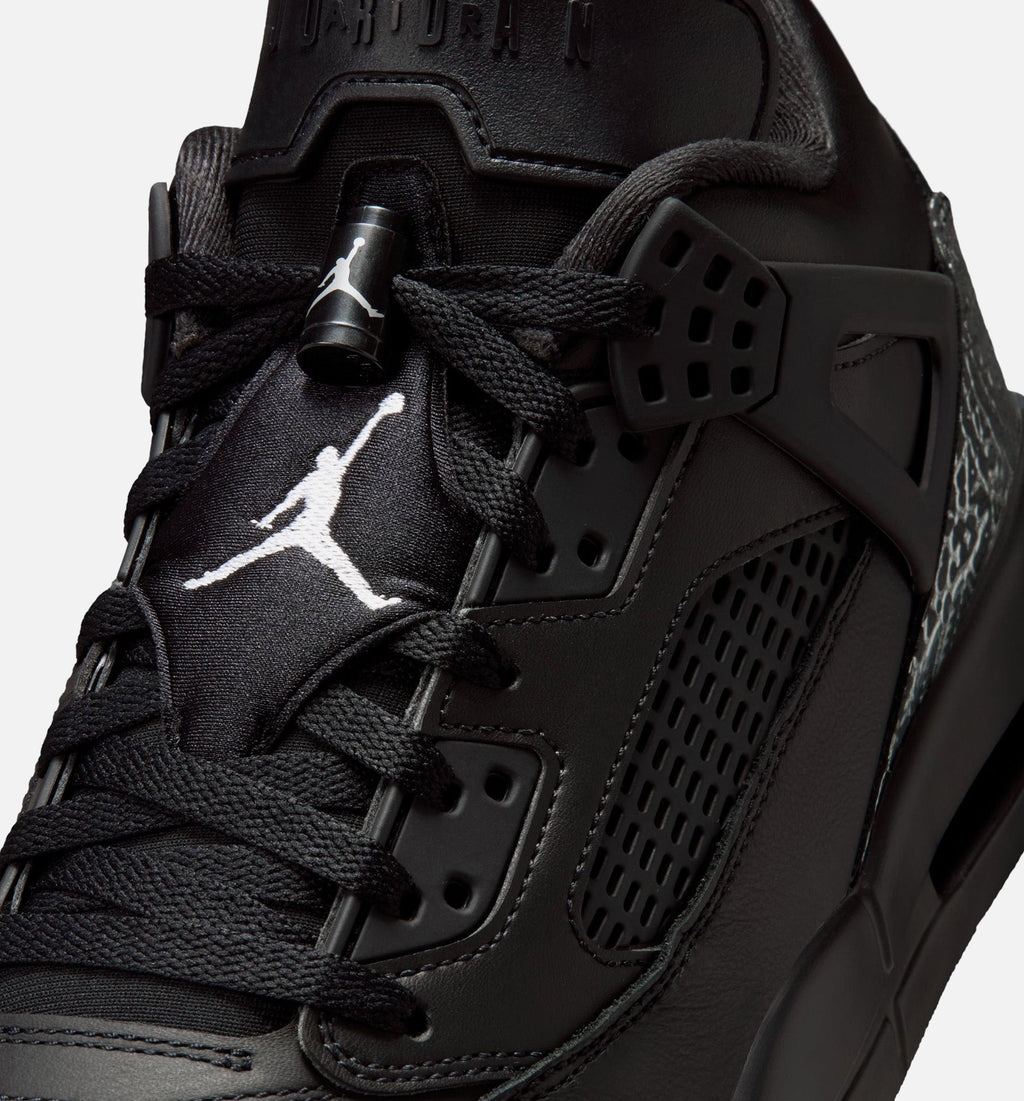 Spizike Low Men's Basketball Shoe - Black/Black/Metallic Silver