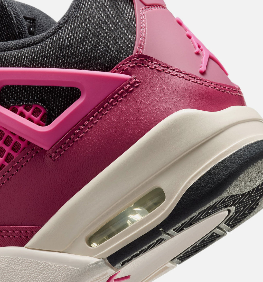 Air Jordan 4 Retro She's A Star Grade School Lifestyle Shoe - Sweet Beet/Desert Pink/Off Noir/Chalk