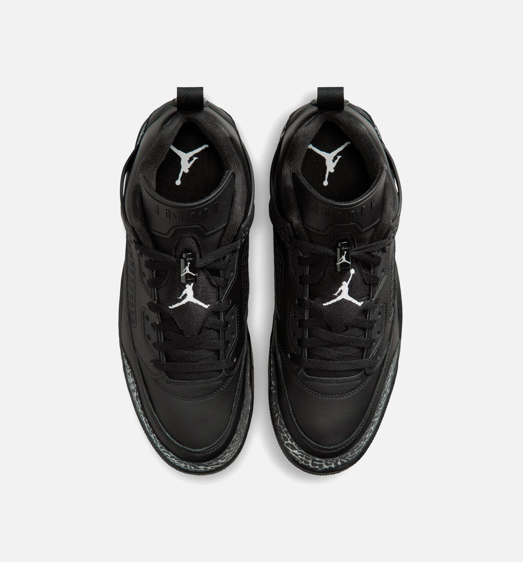 Spizike Low Men's Basketball Shoe - Black/Black/Metallic Silver