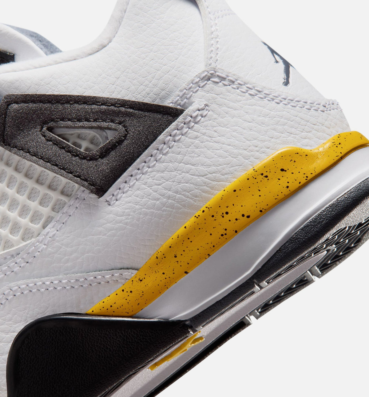 Air Jordan 4 Retro Rare Air Tour Yellow Preschool Lifestyle Shoe - White/Dark Blue Grey/Black/Tour Yellow