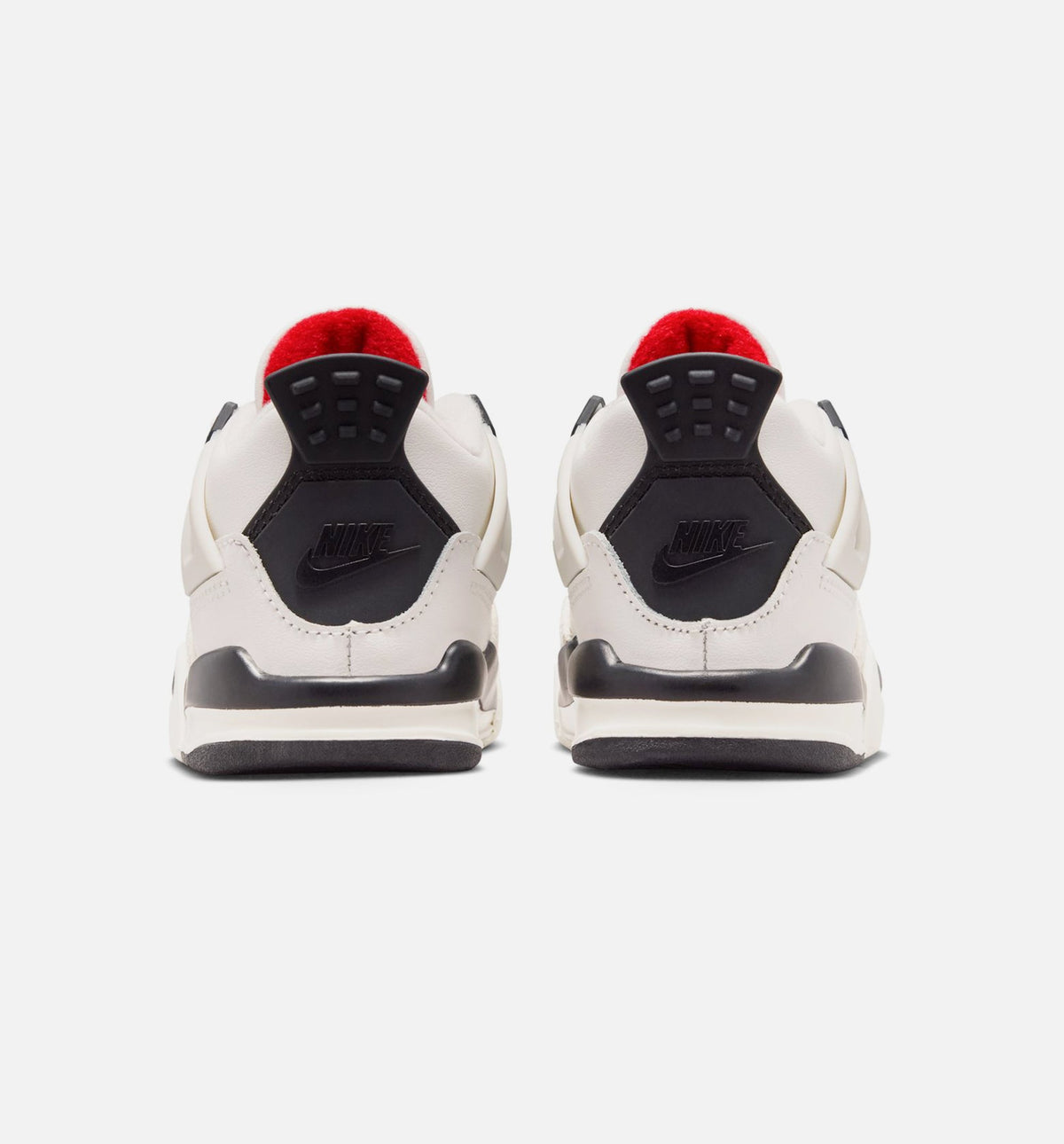 Air Jordan 4 Retro Flight Club Infant & Toddler Lifestyle Shoe - Sail/Black/University Red