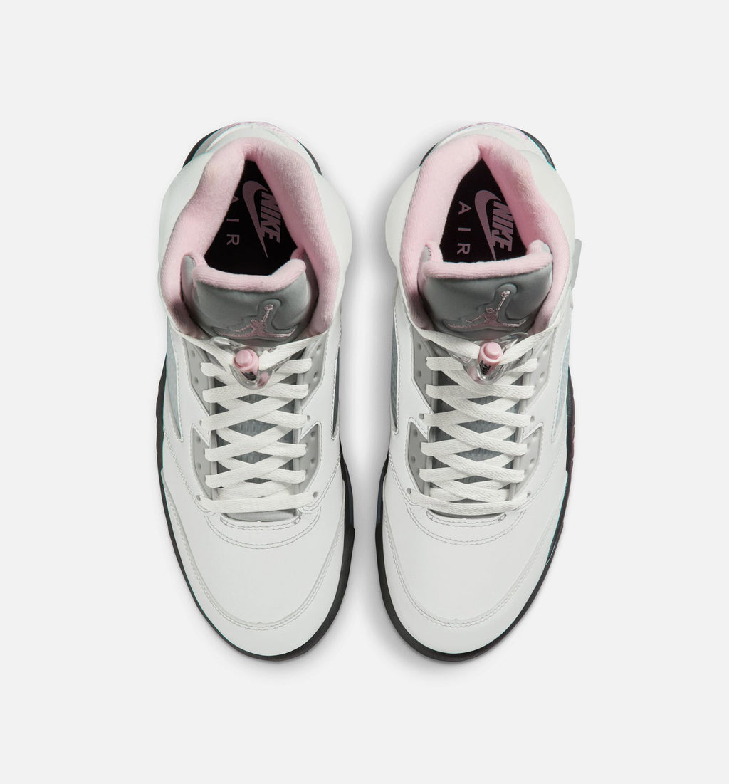 Air Jordan 5 Retro Medium Soft Pink Men's Lifestyle Shoe - White/Soft Pink/Black