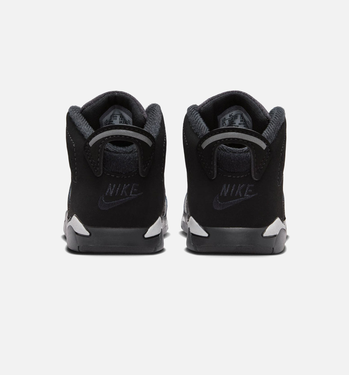 Air Jordan 6 Cap & Gown Infant & Toddler Lifestyle Shoe - Black/Reflective Silver/Black