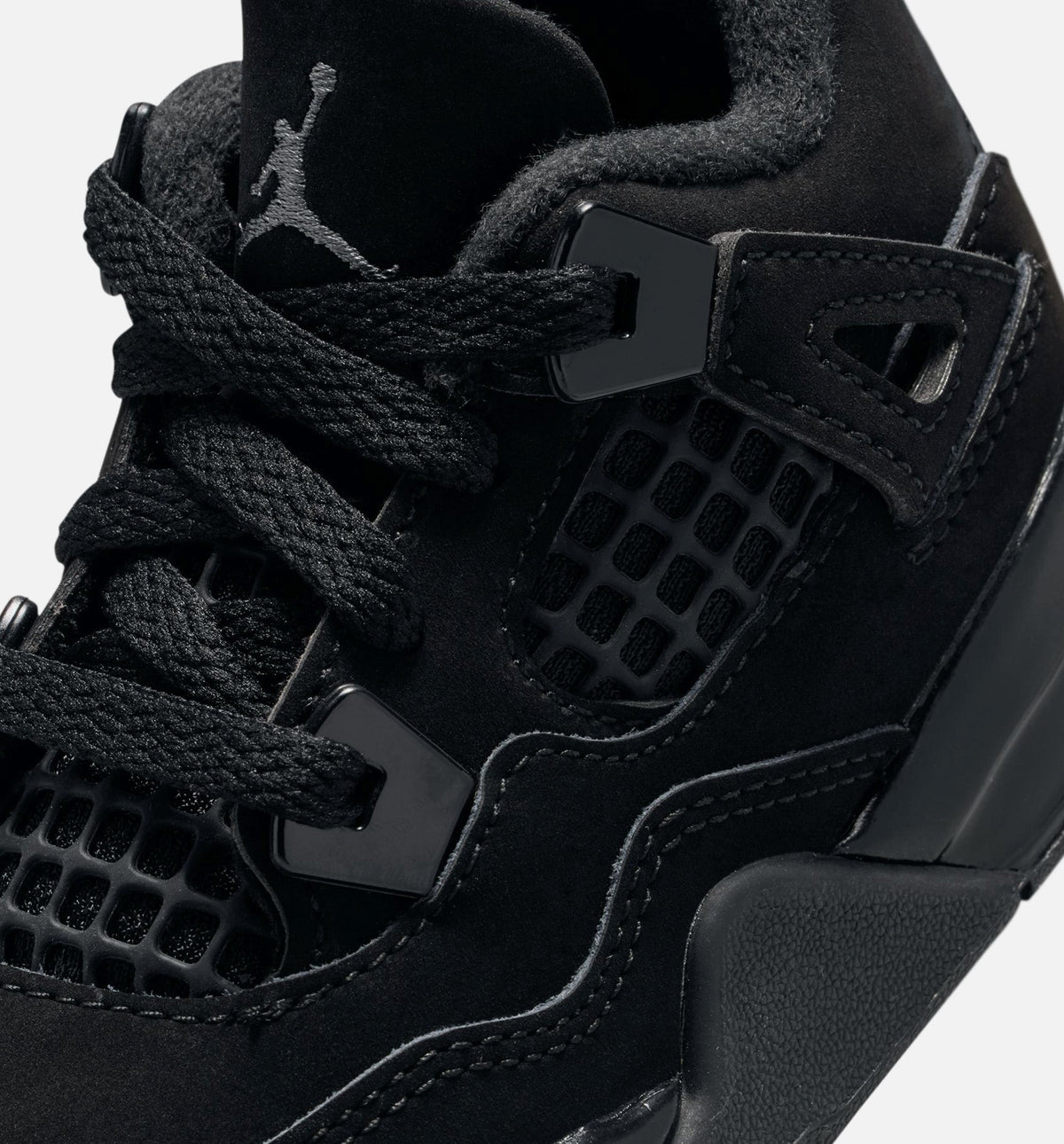 Air Jordan 4 Retro Black Cat Infant & Toddler Shoe - Black/Black/Light Graphite