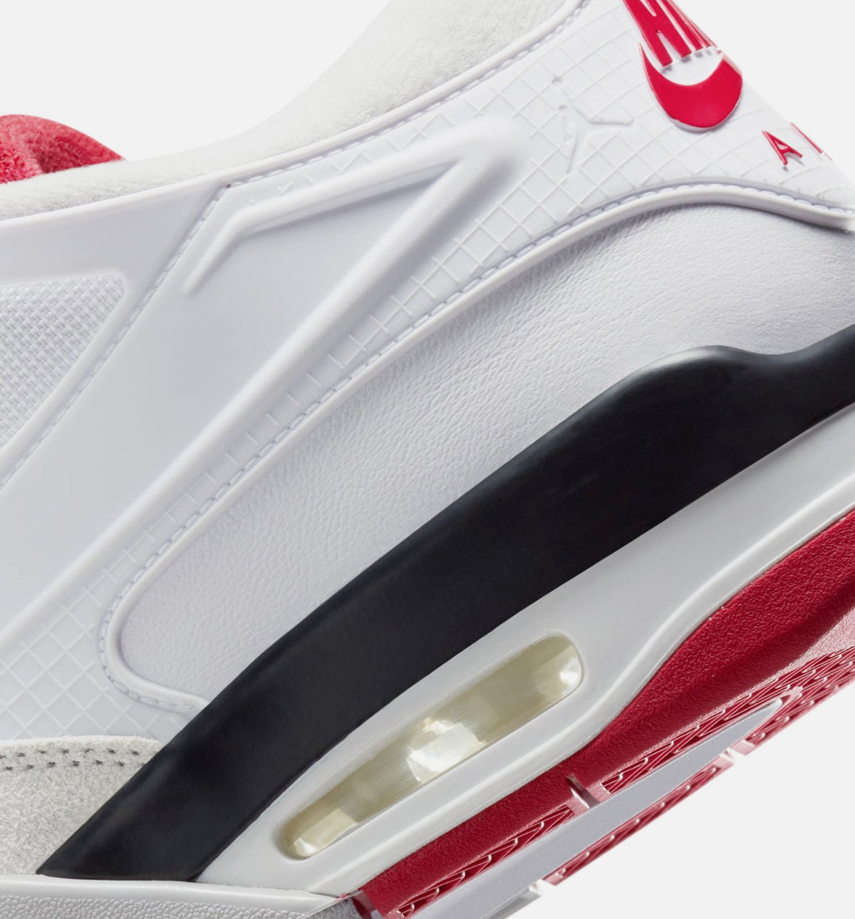 Air Jordan 4 RM Men's Lifestyle Shoe - White/Black/Neutral Grey/Varsity Red