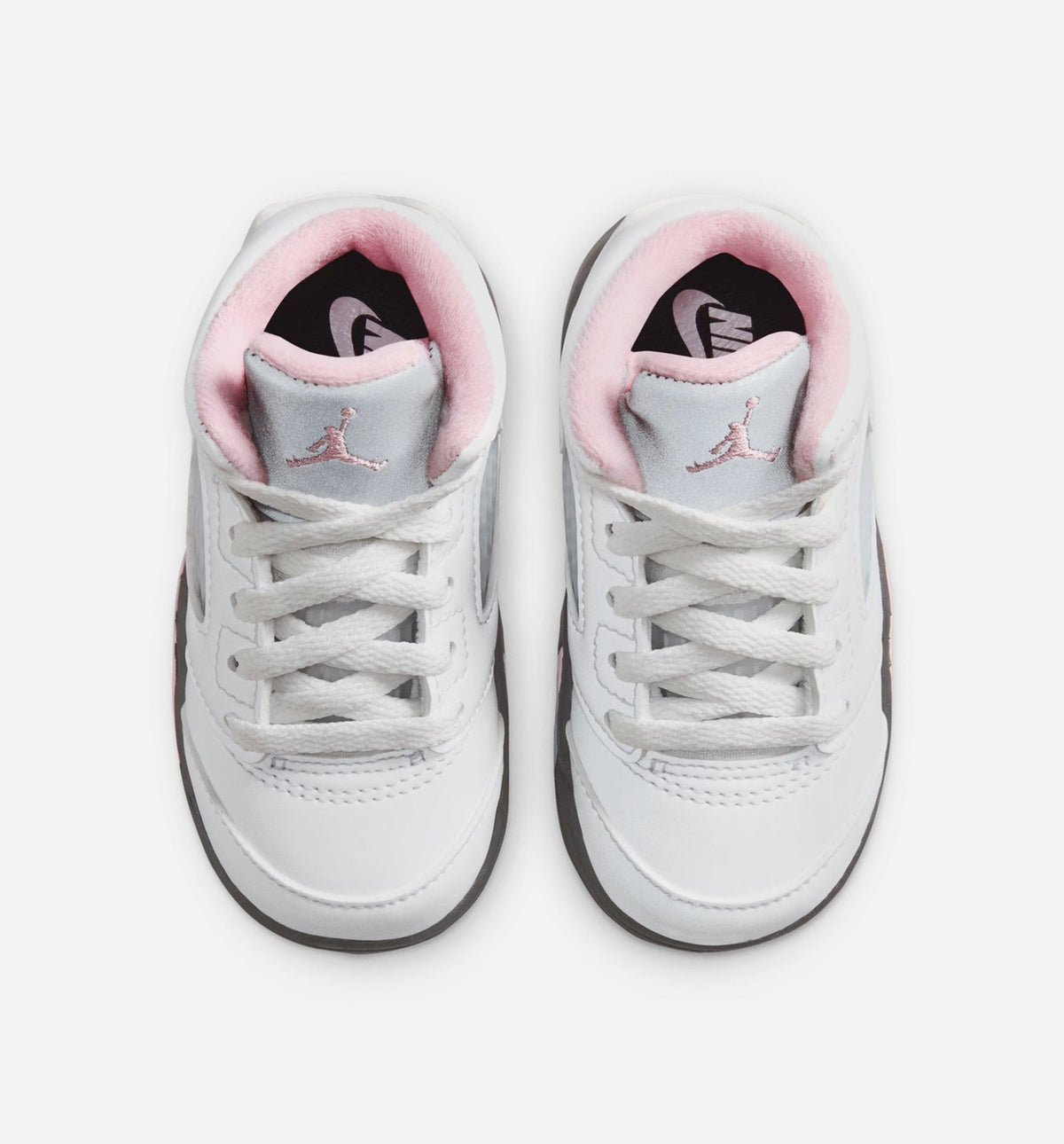 Air Jordan 5 Retro Medium Soft Pink Infant & Toddler Lifestyle Shoe - White/Black/Medium Soft Pink