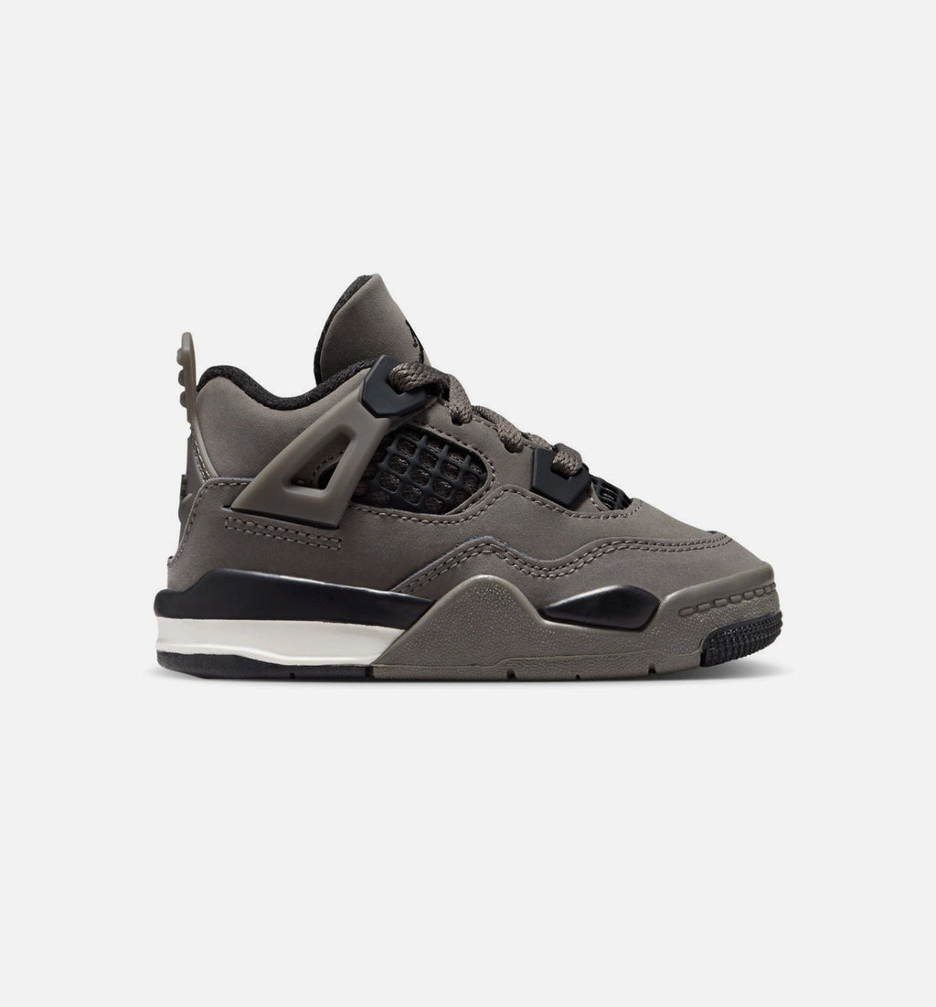 Air Jordan 4 Retro Cave Stone & Black Infant & Toddler Shoe - Cave Stone/Black/Moon Particle