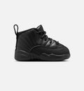 Air Jordan 12 Retro Bloodline Infant & Toddler Lifestyle Shoe - Black/Varsity Red