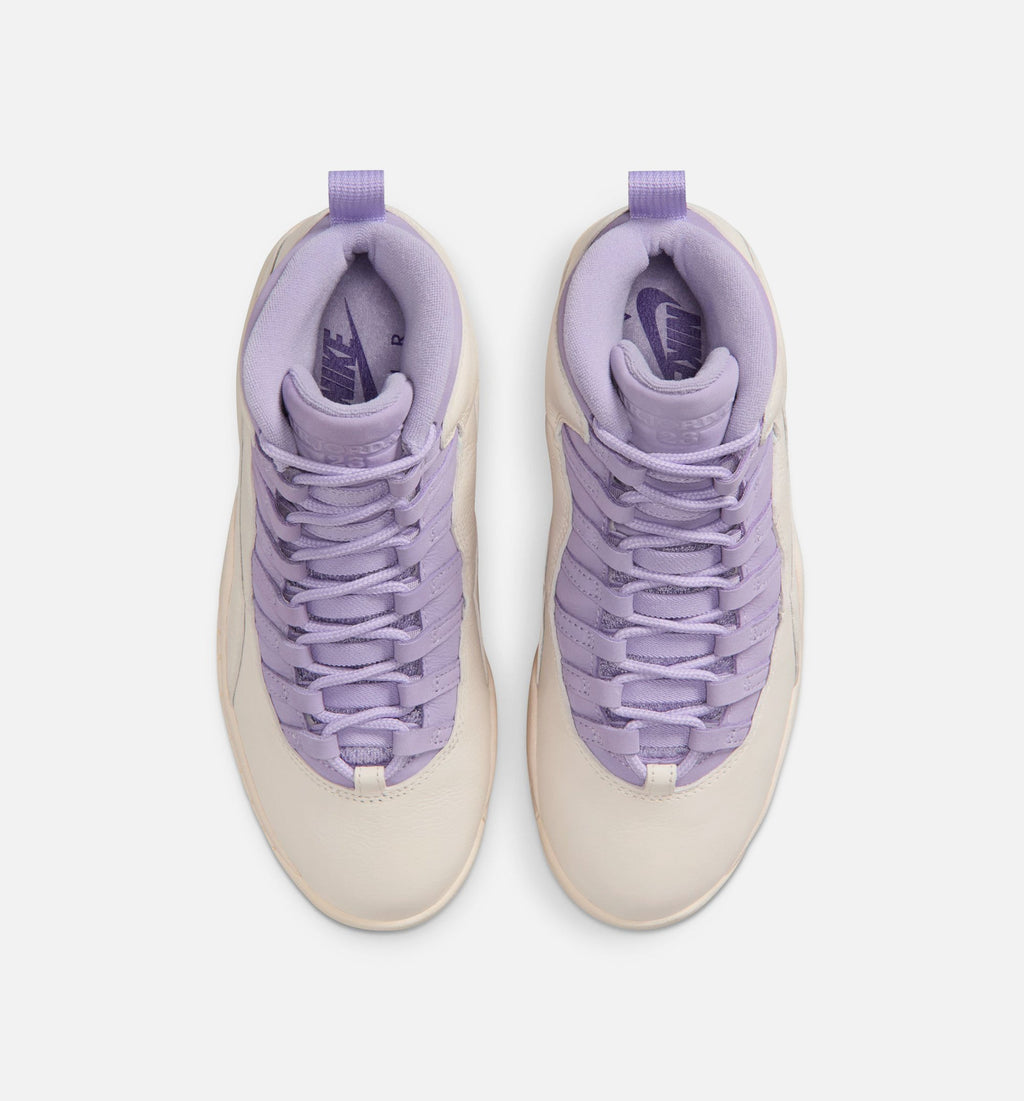 Air Jordan 10 Retro Hydrangeas Women's Lifestyle Shoe - Chalk/Hydrangeas/Wild Grape