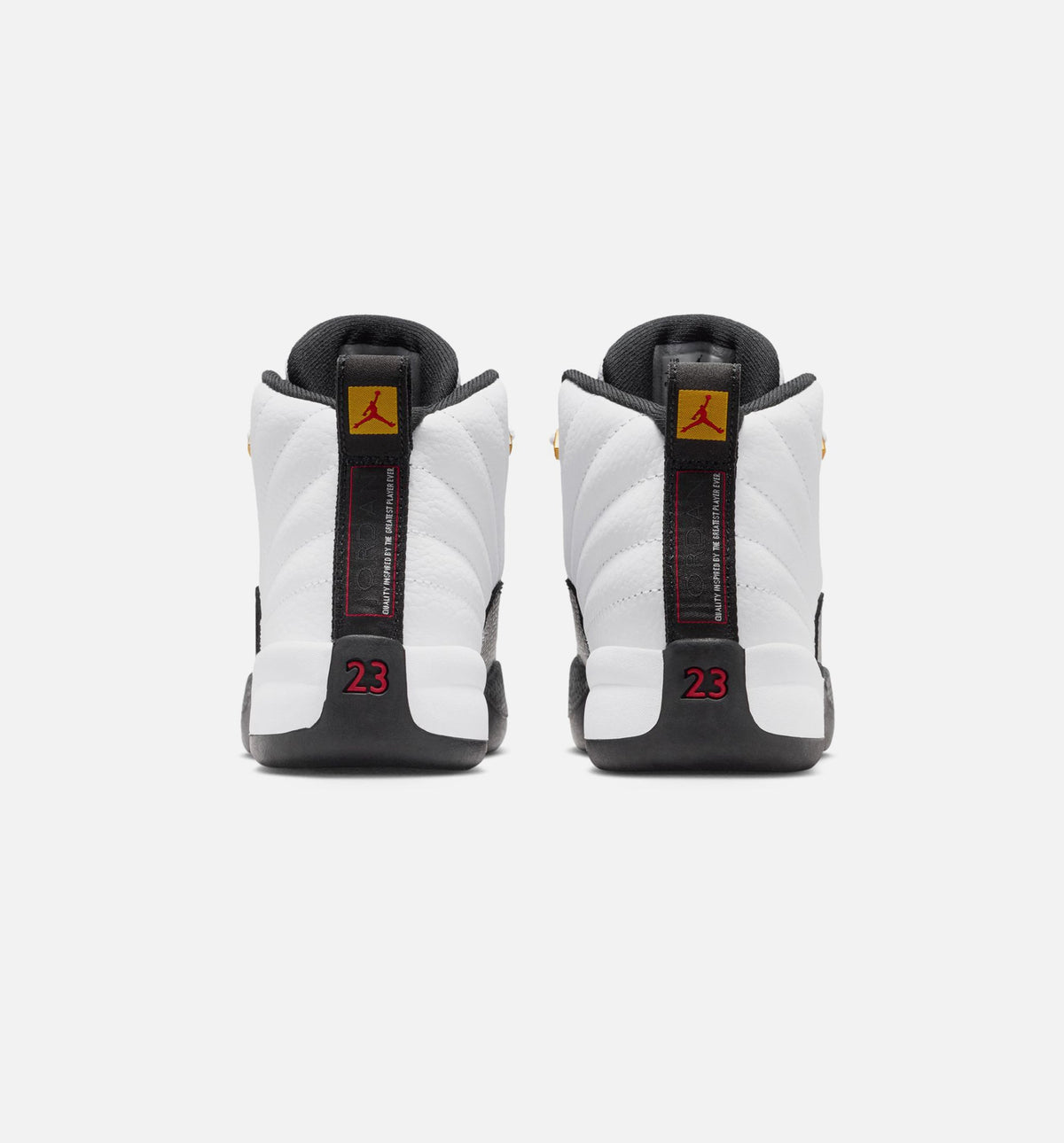 Air Jordan 12 Retro Taxi Infant & Toddler Lifestyle Shoe - White/Black/Taxi