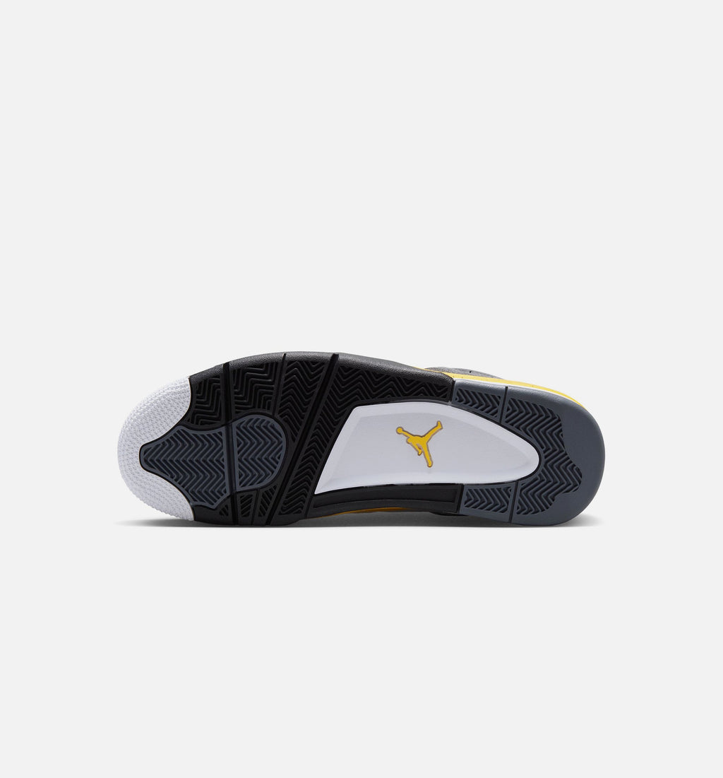 Air Jordan 4 Retro Rare Air Tour Yellow Men's Lifestyle Shoe - White/Dark Blue Grey/Black/Tour Yellow