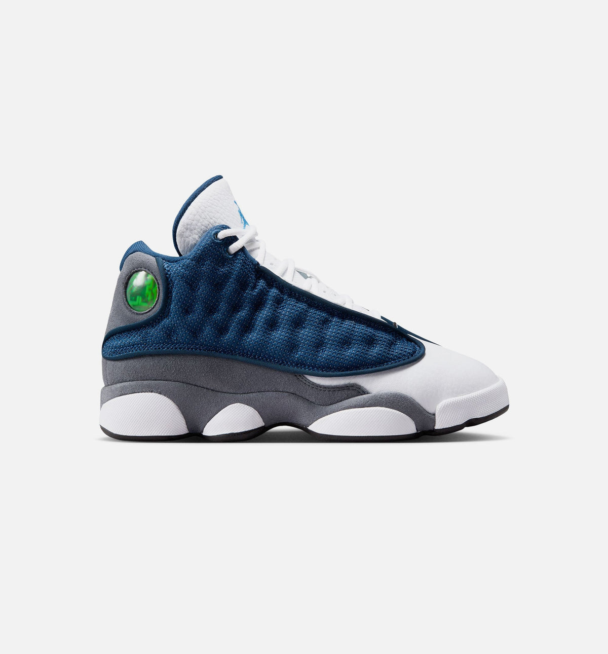 Air Jordan 13 Retro Navy and Flint Grey Grade School Lifestyle Shoe - Navy/University Blue/Flint Grey/White