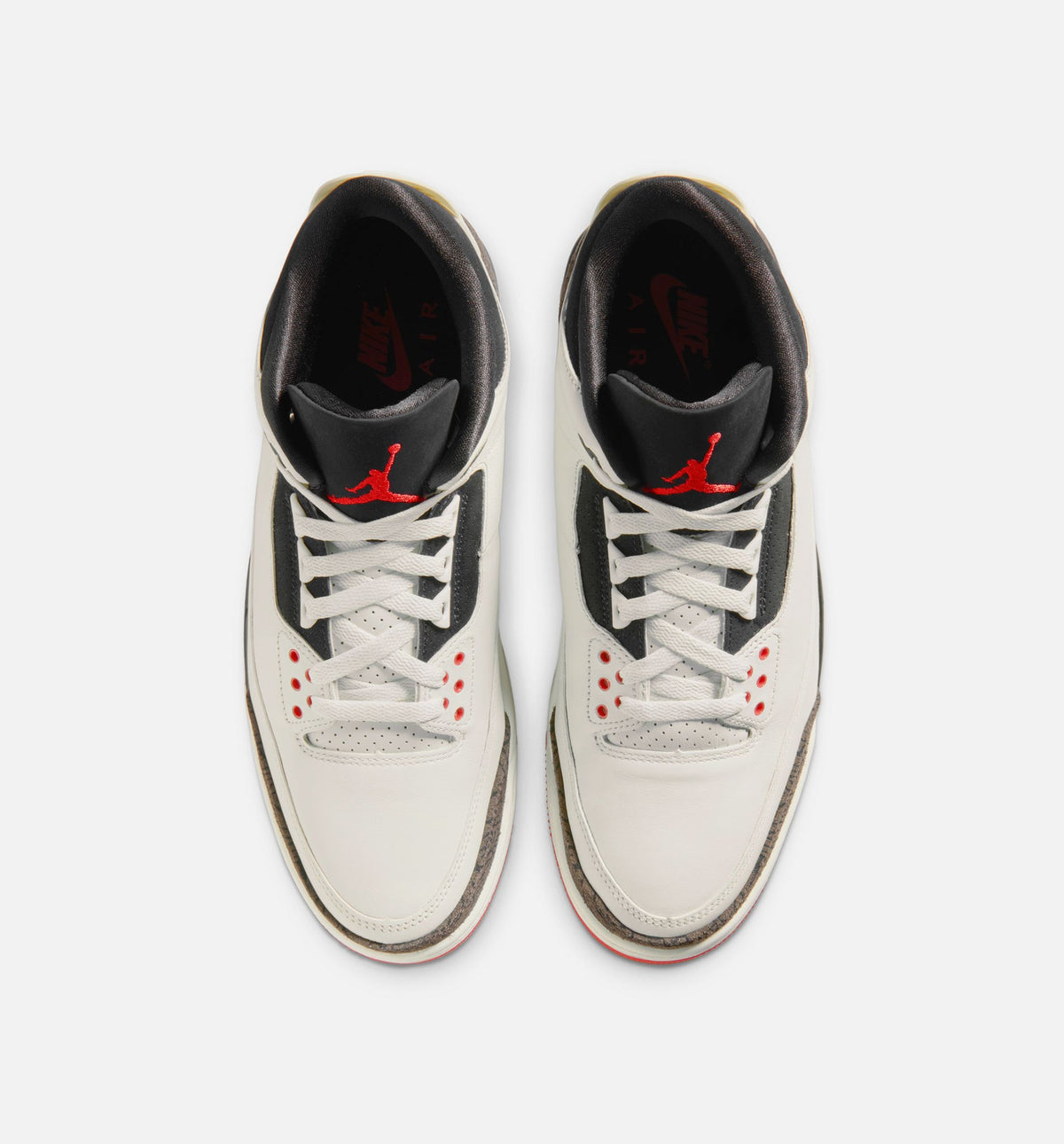Air Jordan 3 Retro Sail & University Red Men's Shoe - Sail/Black/University Red/Pale Ivory