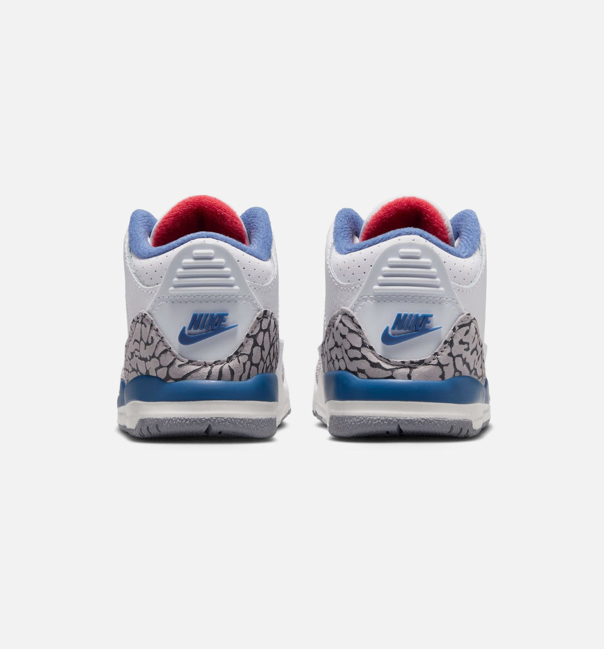 Air Jordan 3 Retro OG True Blue Infant & Toddler Shoe - White/Fire Red/True Blue