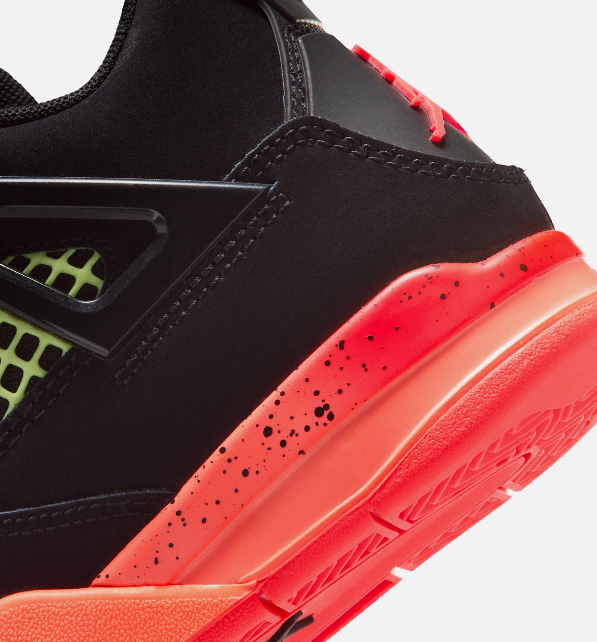 Air Jordan 4 Retro Black Infrared 23 Preschool Shoe - Black/Infrared 23/Bright Mango